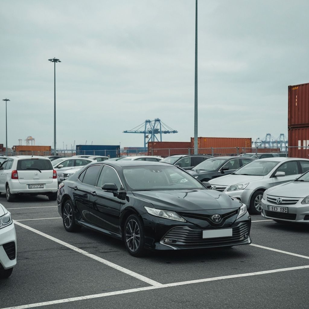 Toyota Camry at import port